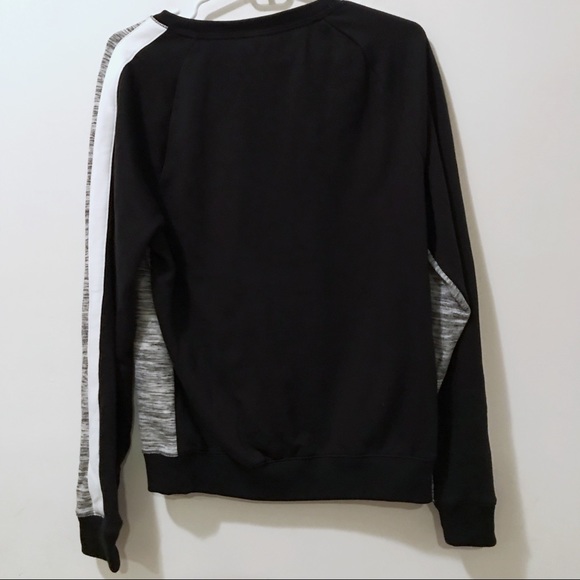 VS Pink sequin LA Palm Tree racing stripe sweatshirt rare - Picture 6 of 6